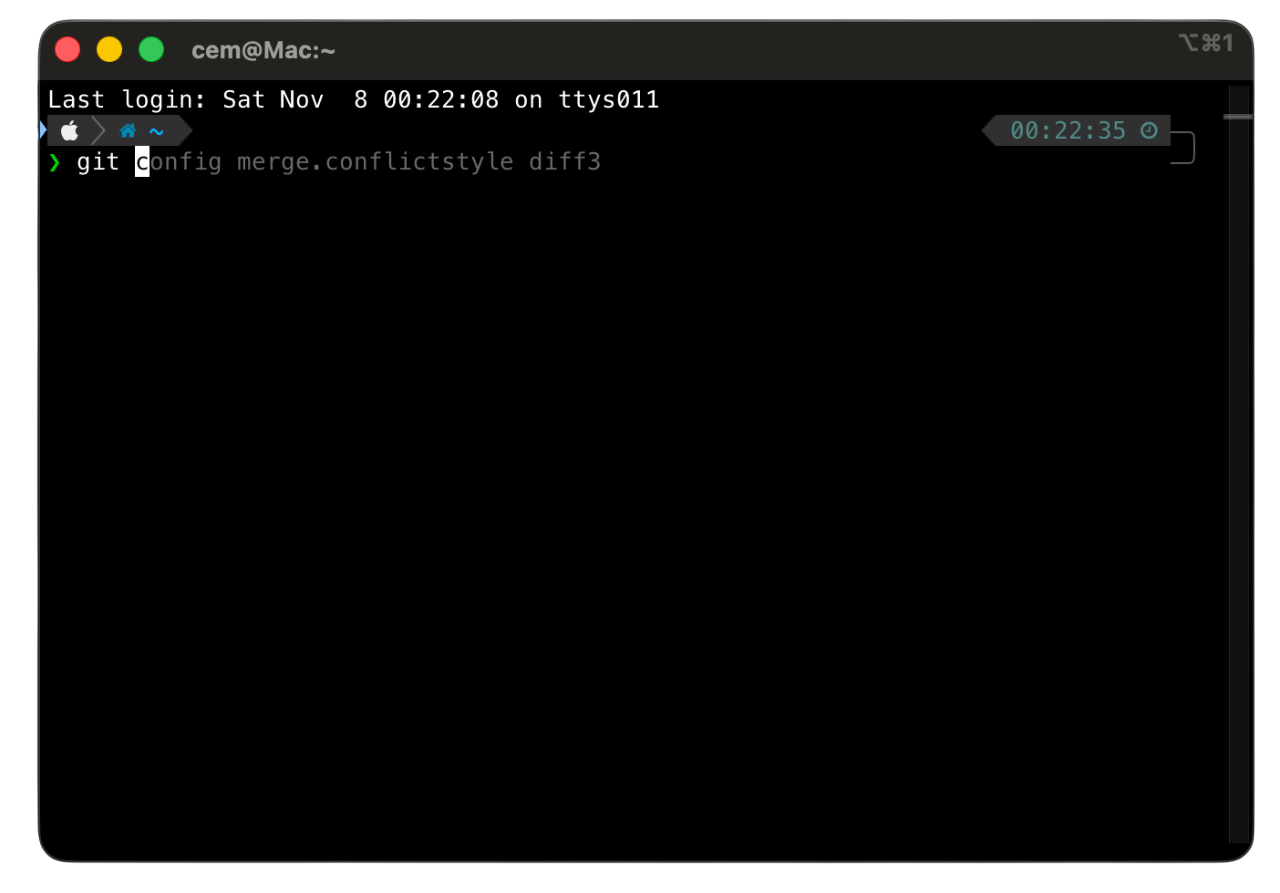 Minimalist terminal, visuals can be adjusted with p10k configure, gray text is the suggested by the autocomplete engine, based on shell commands history.